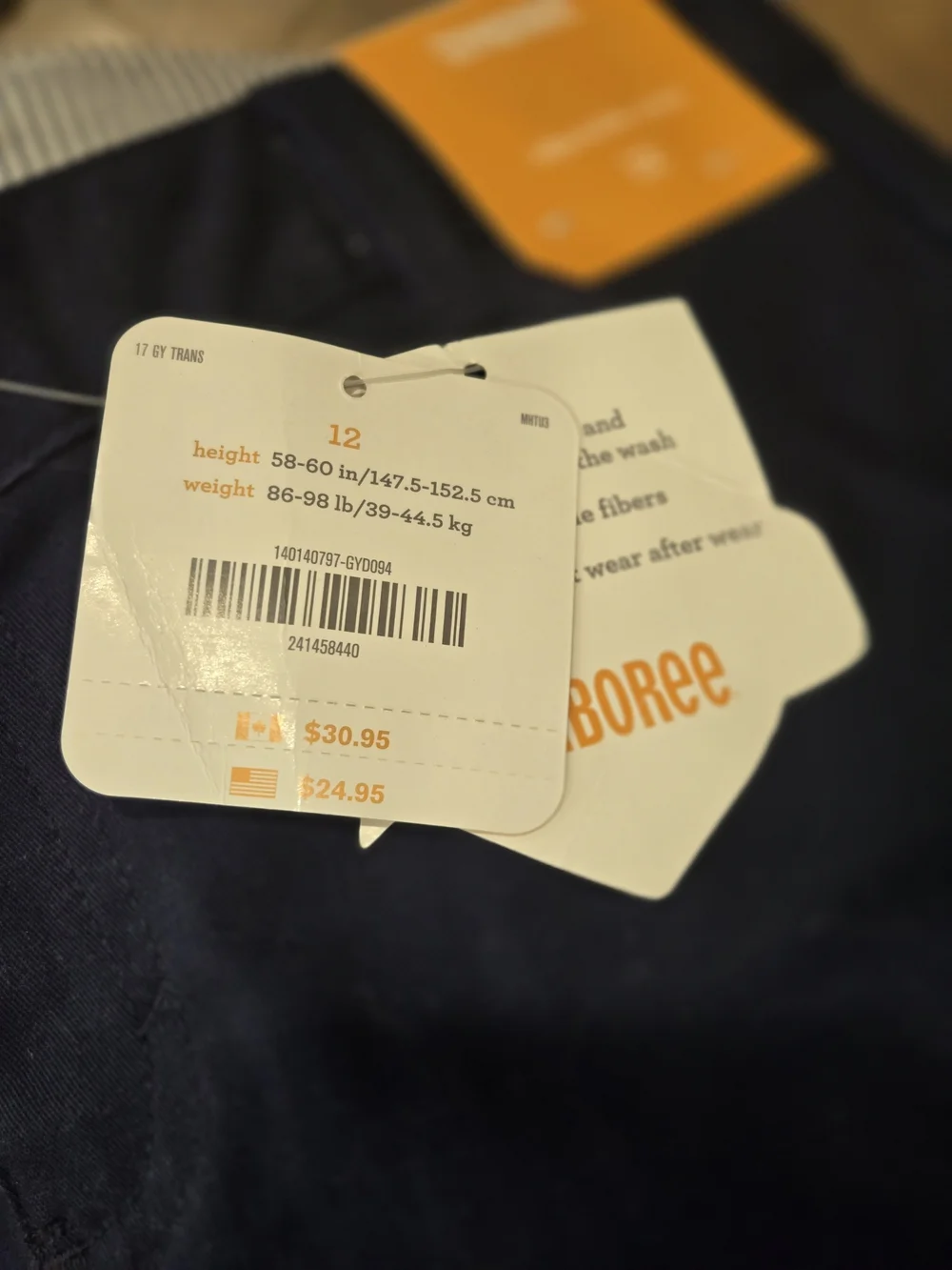 Gymboree Classic Navy Cotton Blend Uniform Shorts